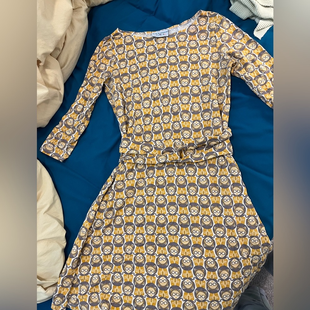 Patterned Long Sleeve Dress size Small